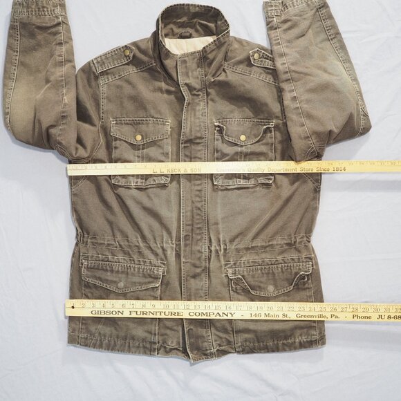 Columbia Utility Jacket Mens Extra Large Brown Canvas Barn Chore Coat Work Faded - Picture 9 of 14